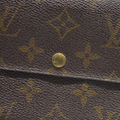 $720 Louis Vuitton Monogram Portefeiulle Sarah Long Bifold Wallet Brown