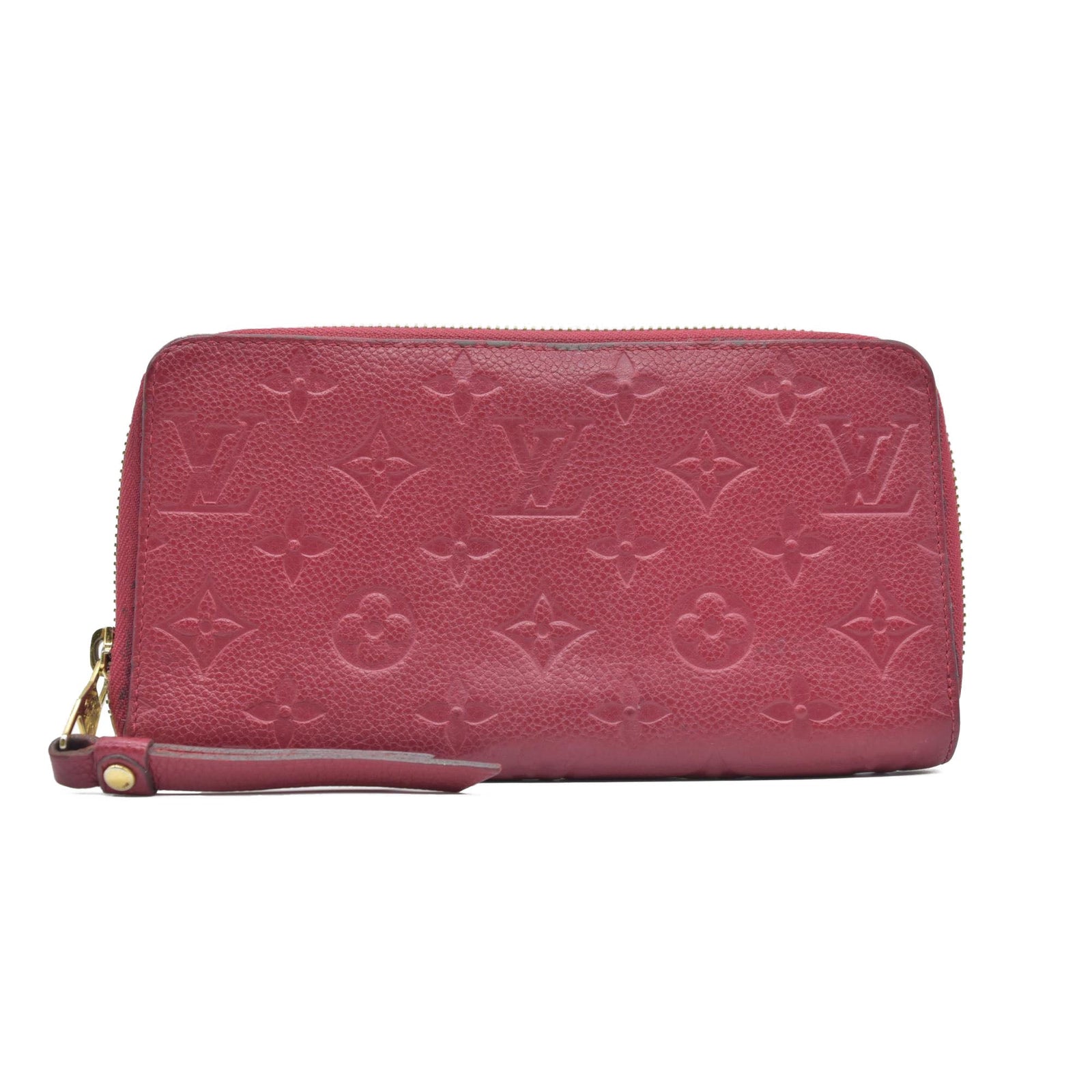 $1170 2013 Louis Vuitton Empreinte Zippy Organizer Red CONSIGNMENT SP1183