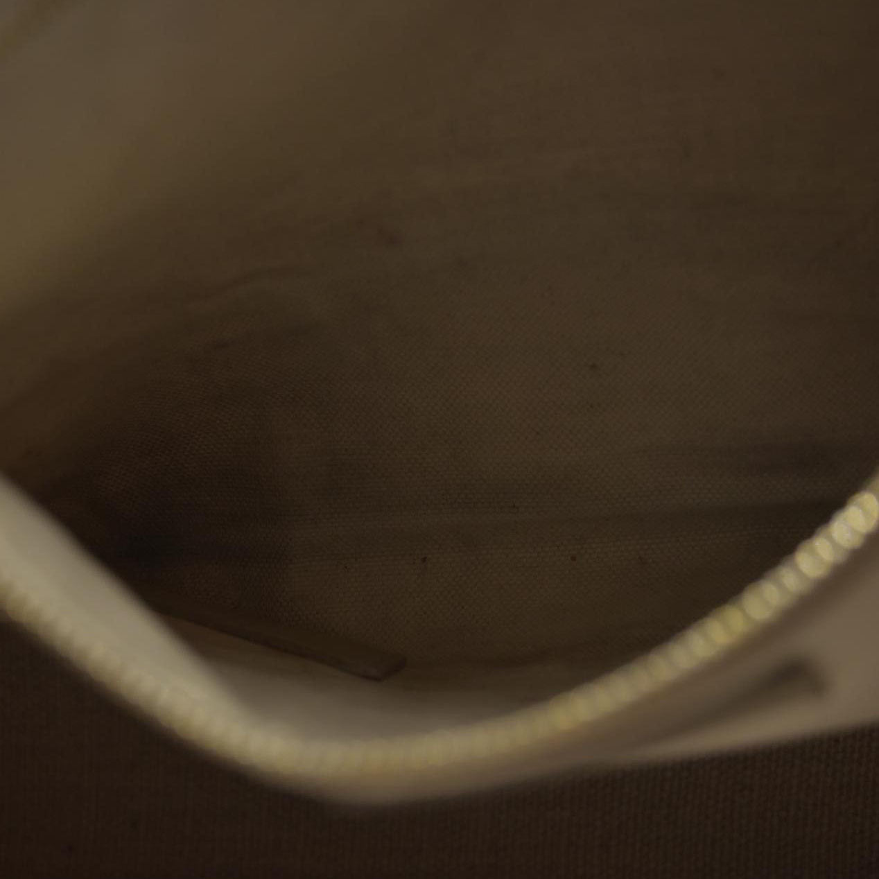 $2000 SAINT LAURENT Linen Calfskin Small Rive Gauche Tote Beige Sea Salt