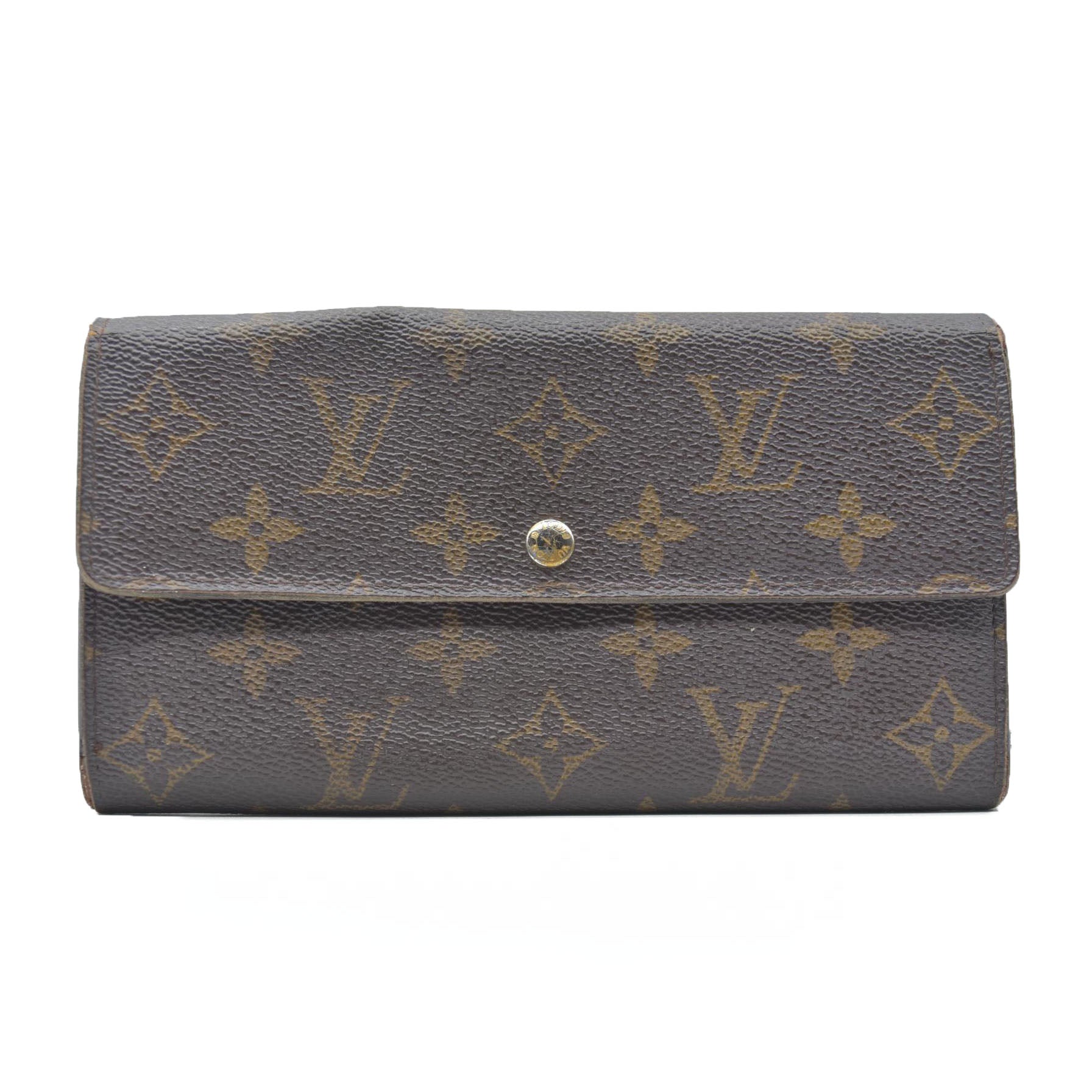 AUCTION $725 Louis Vuitton Monogram Sarah Wallet MI0096