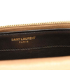 Saint Laurent Metallic Crackled Calfskin Kate Monogram Tassel Chain Wallet Gold