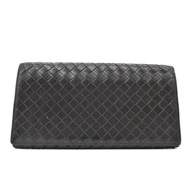 Bottega Veneta Intrecciato Brown Bifold Long Wallet CONSIGNMENT