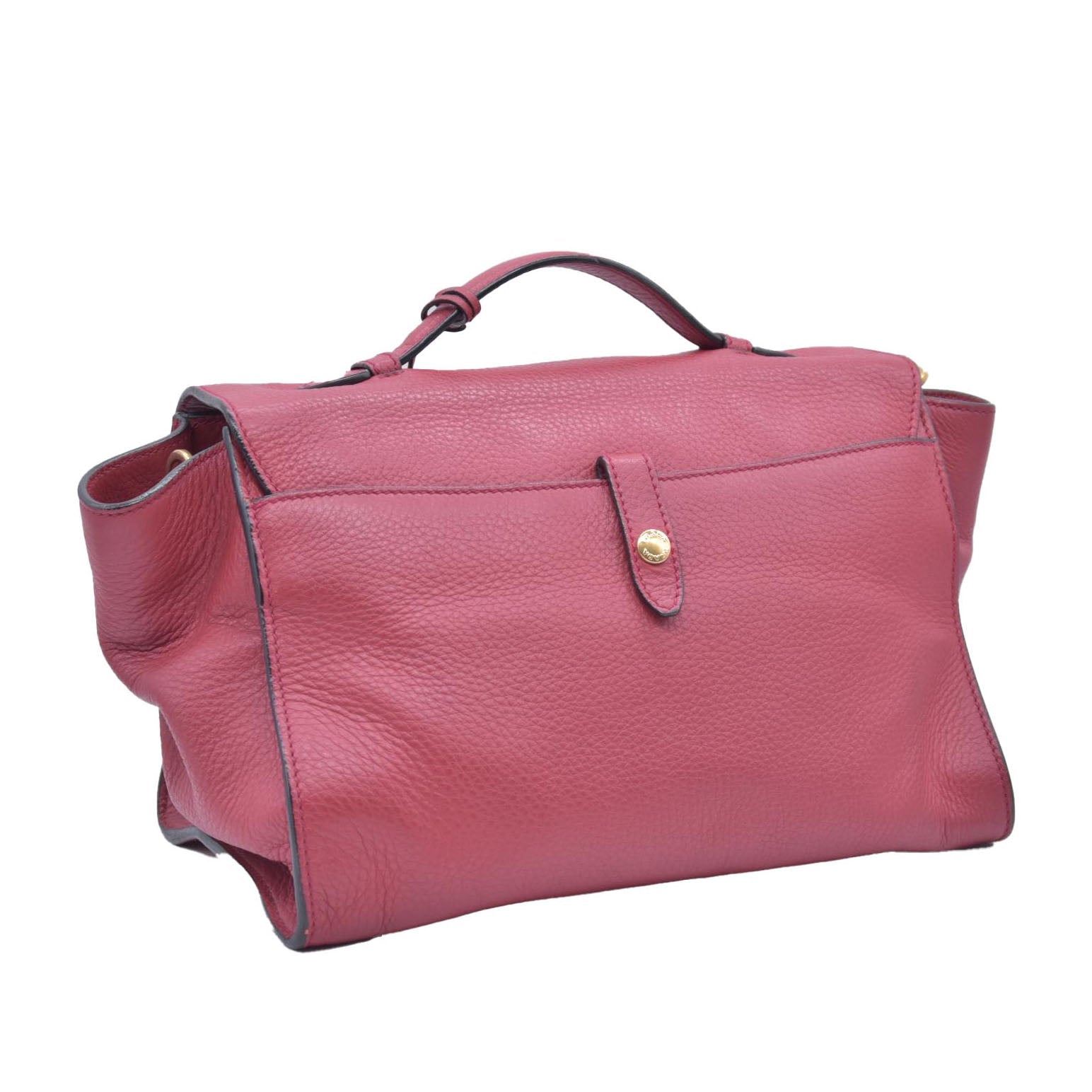 $1595 Prada Vitello Daino Leather Sound Red CONSIGNMENT