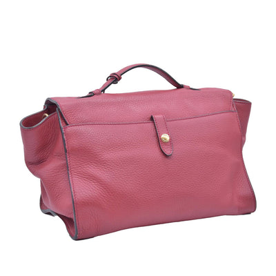 $1595 Prada Vitello Daino Leather Sound Red CONSIGNMENT