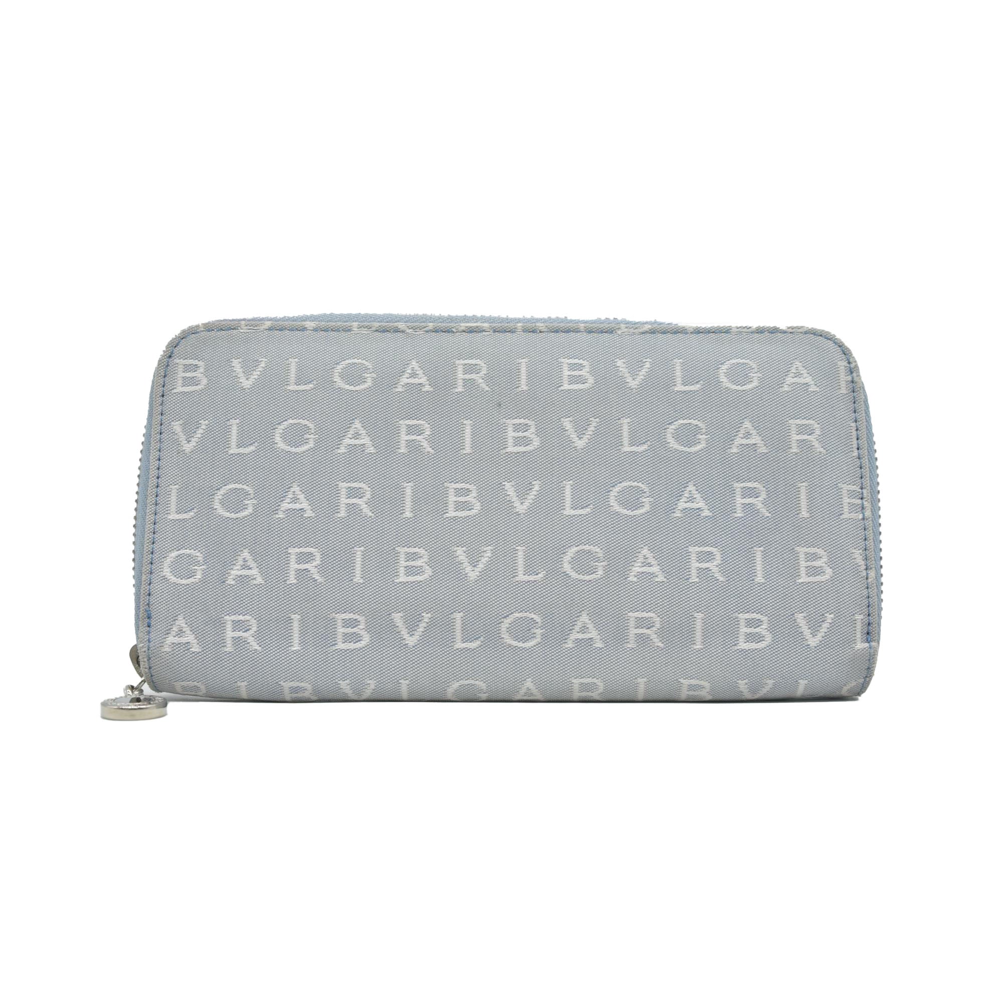 $840 Bvlgari  Canvas Continental Wallet CONSIGNMENT