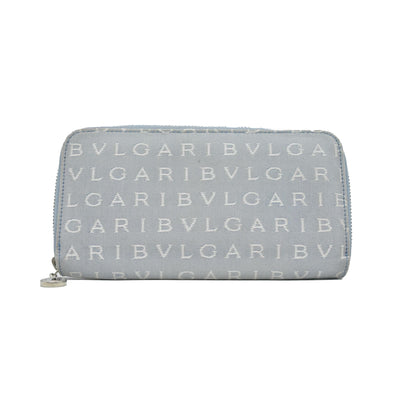 $840 Bvlgari  Canvas Continental Wallet CONSIGNMENT