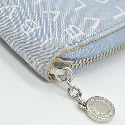 $840 Bvlgari  Canvas Continental Wallet CONSIGNMENT