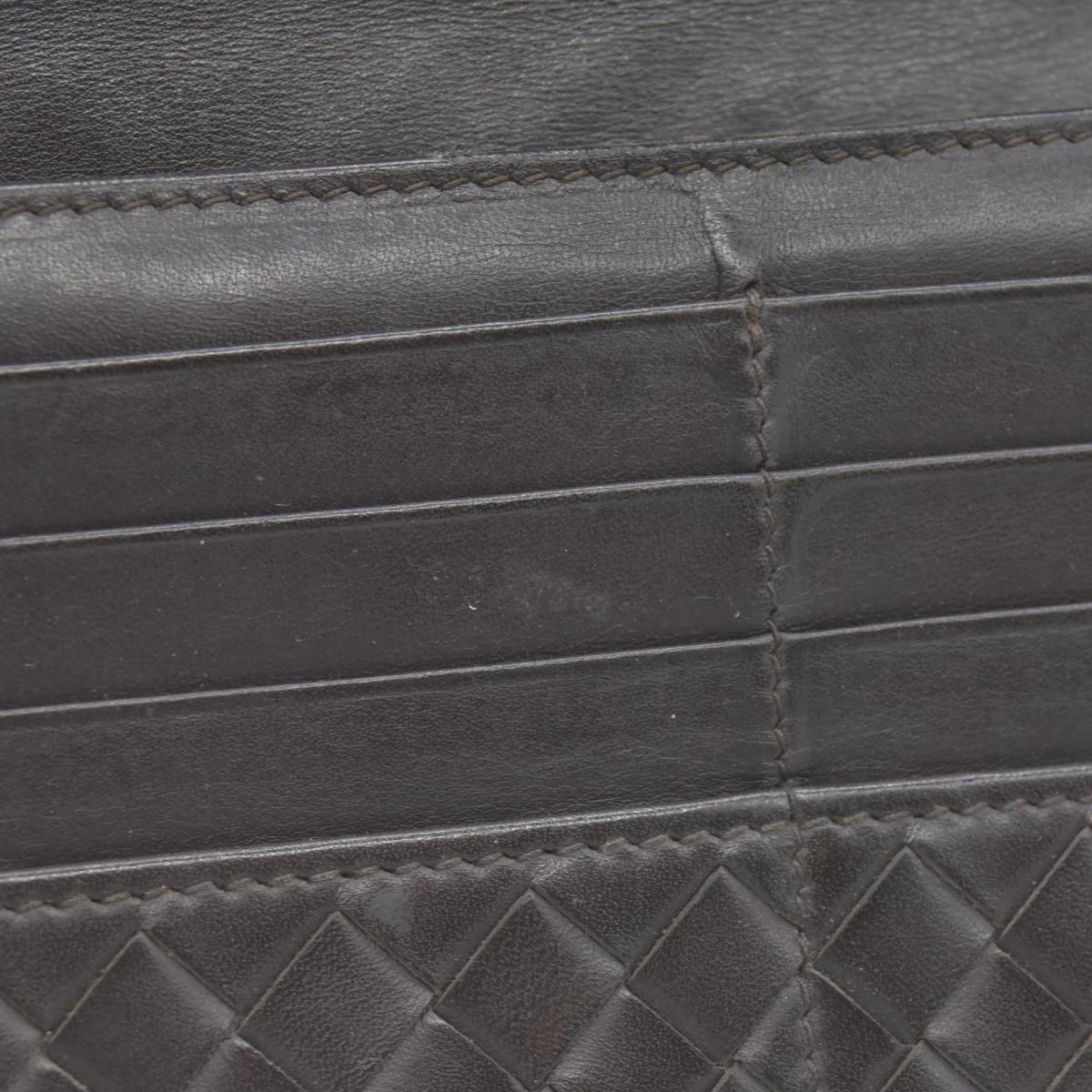 Bottega Veneta Intrecciato Brown Bifold Long Wallet CONSIGNMENT