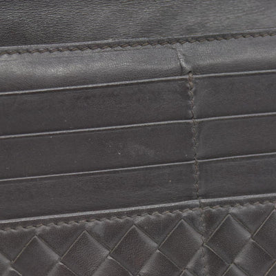 Bottega Veneta Intrecciato Brown Bifold Long Wallet CONSIGNMENT