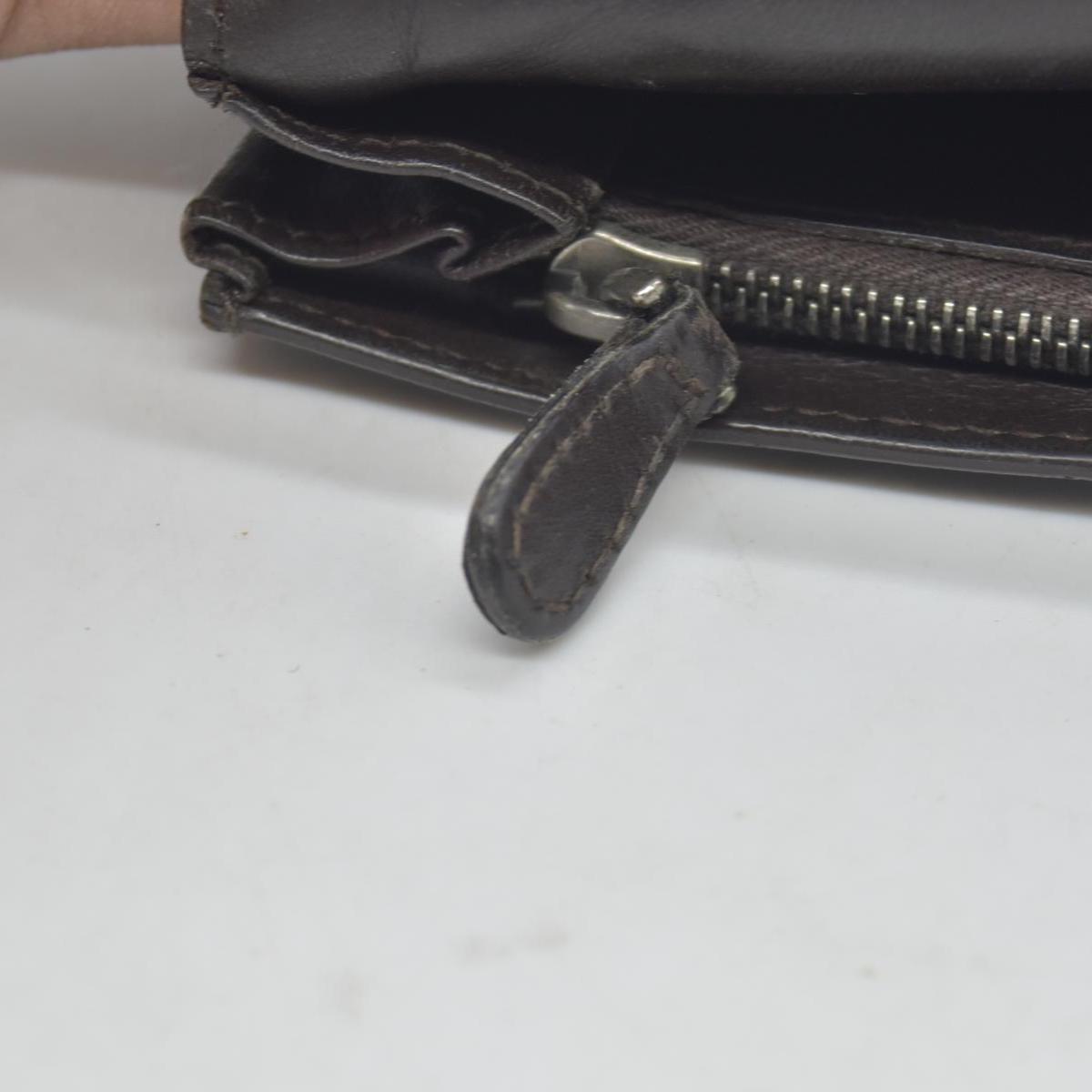 Bottega Veneta Intrecciato Brown Bifold Long Wallet CONSIGNMENT