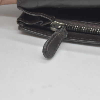 Bottega Veneta Intrecciato Brown Bifold Long Wallet CONSIGNMENT