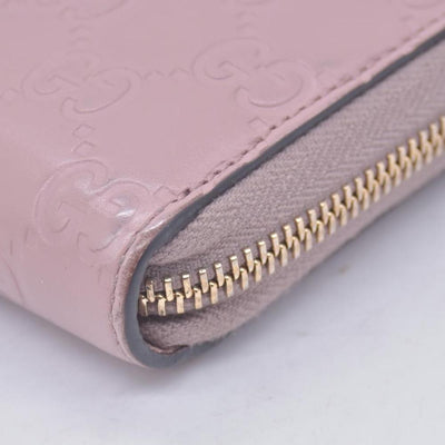 $730 Gucci Guccissima Bow Zip Around Wallet CONSIGNMENT 10021229