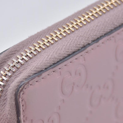 $730 Gucci Guccissima Bow Zip Around Wallet CONSIGNMENT 10021229