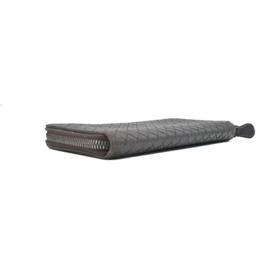 $1100 Bottega Veneta Nappa Intrecciato Zip Around Wallet CONSIGNMENT