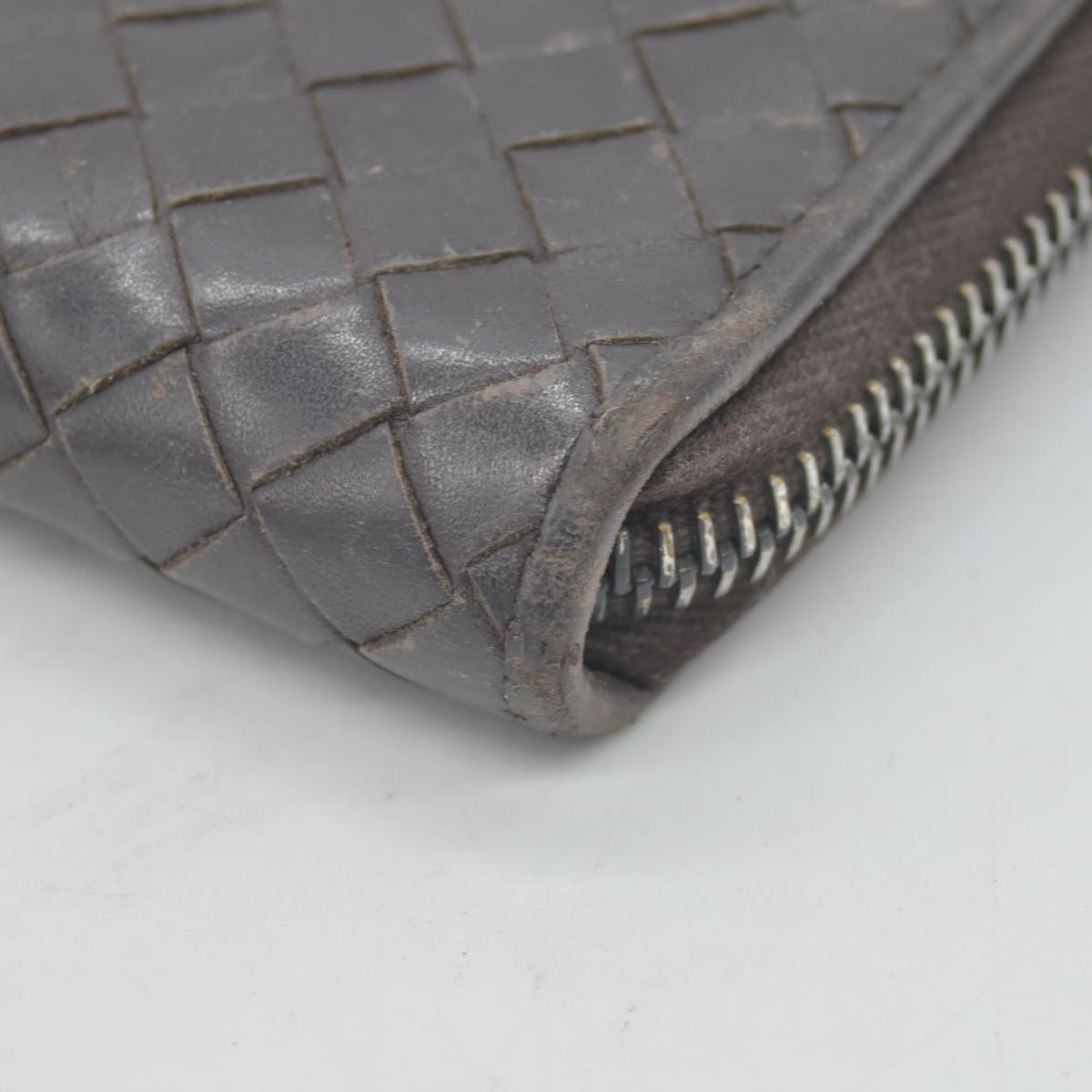 $1100 Bottega Veneta Nappa Intrecciato Zip Around Wallet CONSIGNMENT