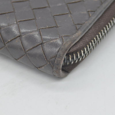 $1100 Bottega Veneta Nappa Intrecciato Zip Around Wallet CONSIGNMENT