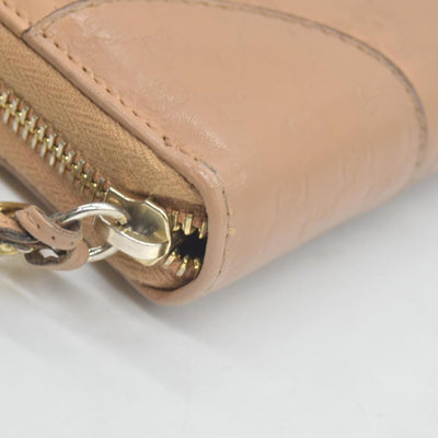 $820 Gucci Guccissima Signature Microguccissima Bree Zip Around Wallet Beige CONSIGNMENT