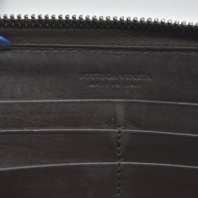 $1100 Bottega Veneta Nappa Intrecciato Zip Around Wallet CONSIGNMENT