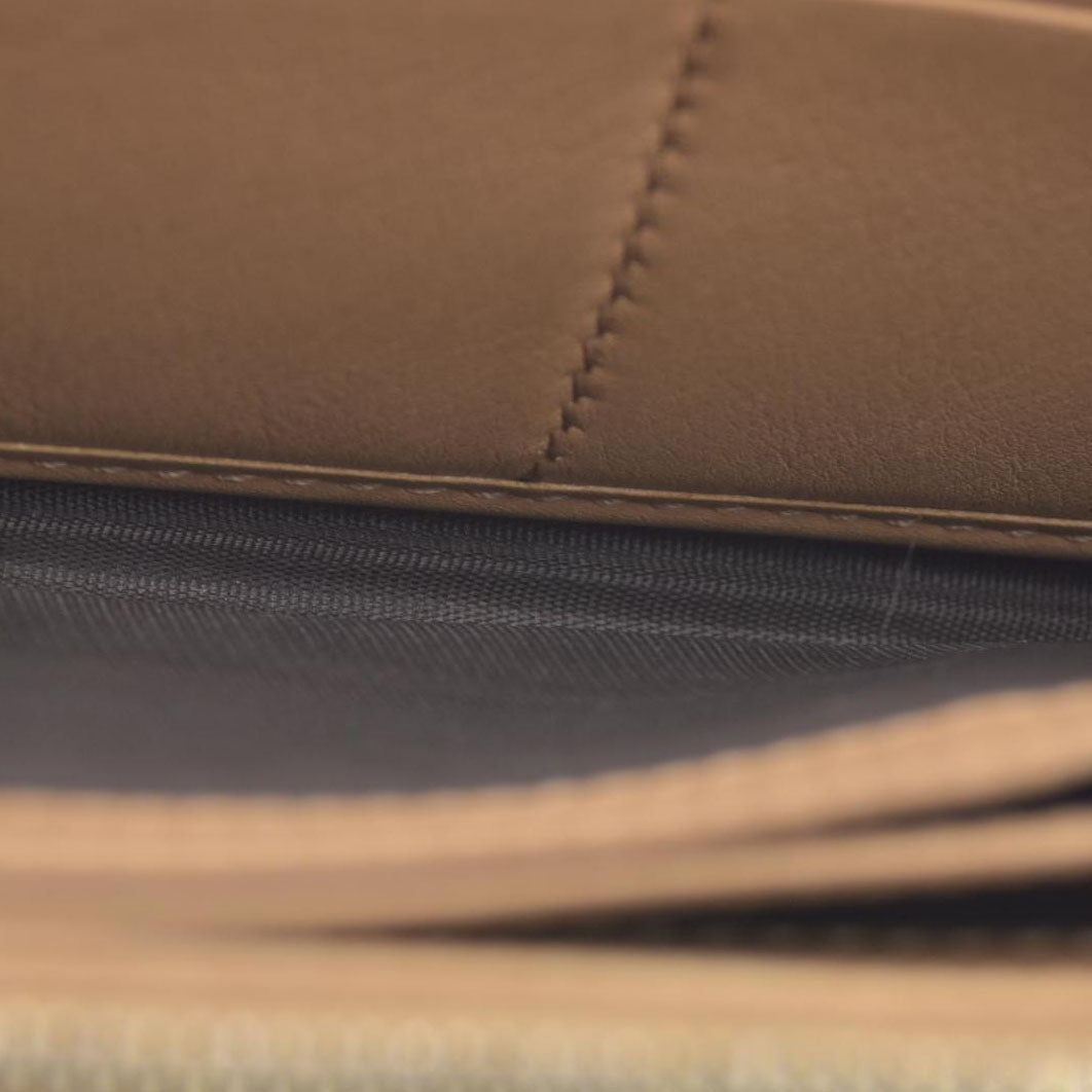 $820 Gucci Guccissima Signature Microguccissima Bree Zip Around Wallet Beige CONSIGNMENT