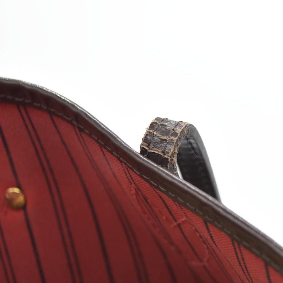 $2170 Louis Vuitton Damier Ebene Neverfull