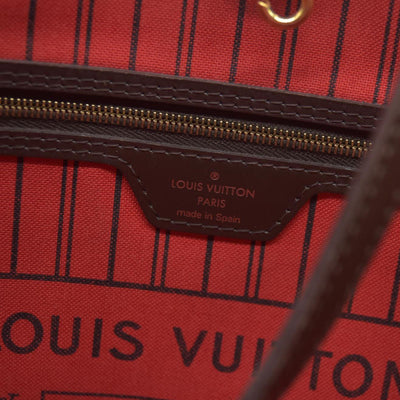 $2170 Louis Vuitton Damier Ebene Neverfull