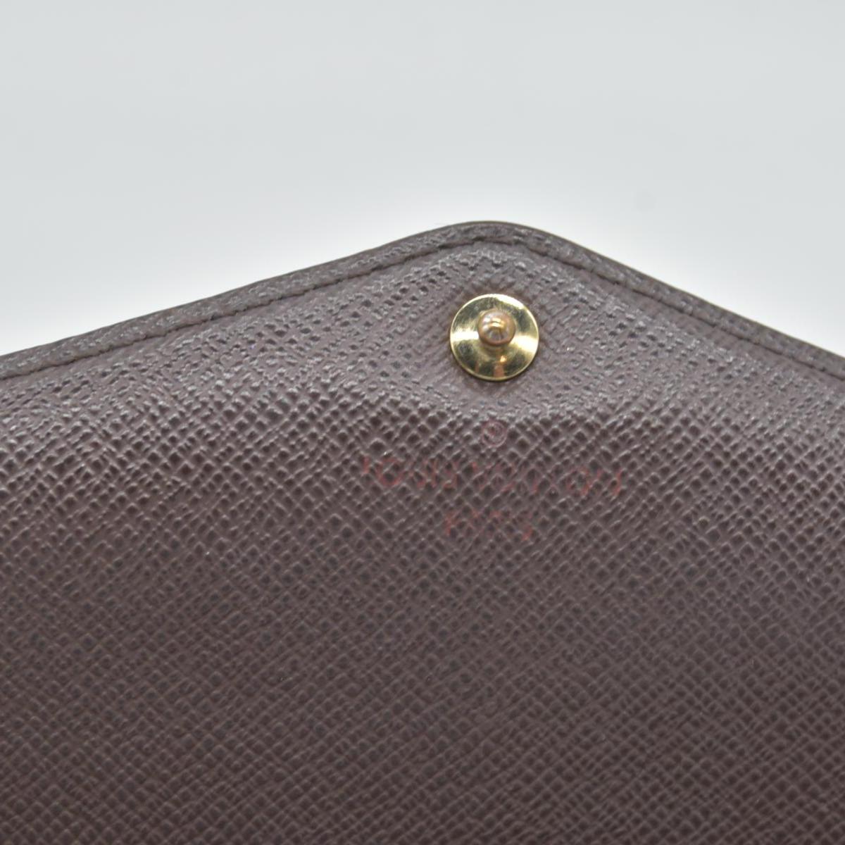 $775 Louis Vuitton Damier Ebene Sarah Wallet NM CONSIGNMENT