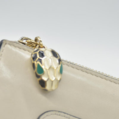 $840 Bvlgari Serpenti leather wallet CONSIGNMENT
