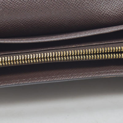 $775 Louis Vuitton Damier Ebene Sarah Wallet NM CONSIGNMENT