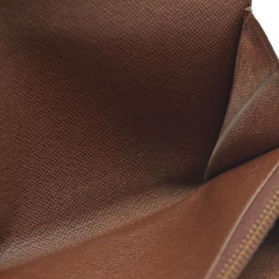 AUCTION $720 Louis Vuitton Monogram Portefeiulle Sarah Long Bifold Wallet Brown AN1921