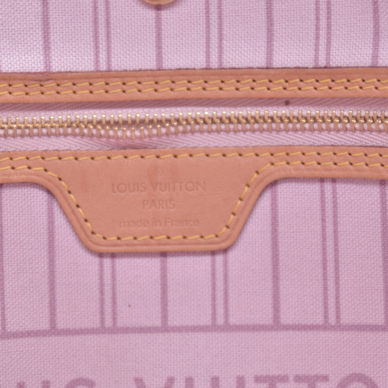 $2800 2015 Louis Vuitton Monogram Saint Barth V Neverfull MM Light Pink 10020494