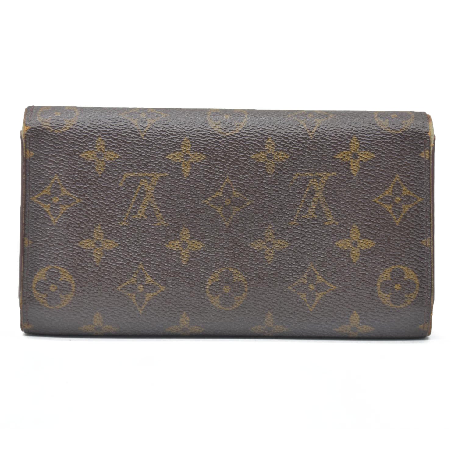 $720 Louis Vuitton Monogram Porte Tresor International Trifold Long Wallet TH1917