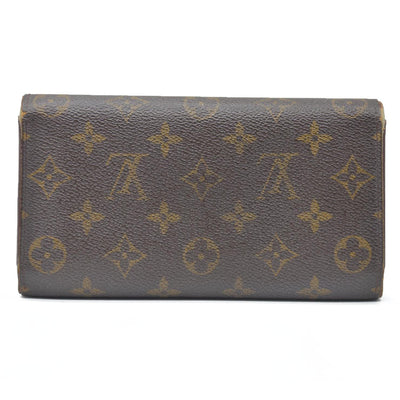 $720 Louis Vuitton Monogram Porte Tresor International Trifold Long Wallet TH1917