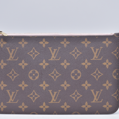 $2800 2015 Louis Vuitton Monogram Saint Barth V Neverfull MM Light Pink