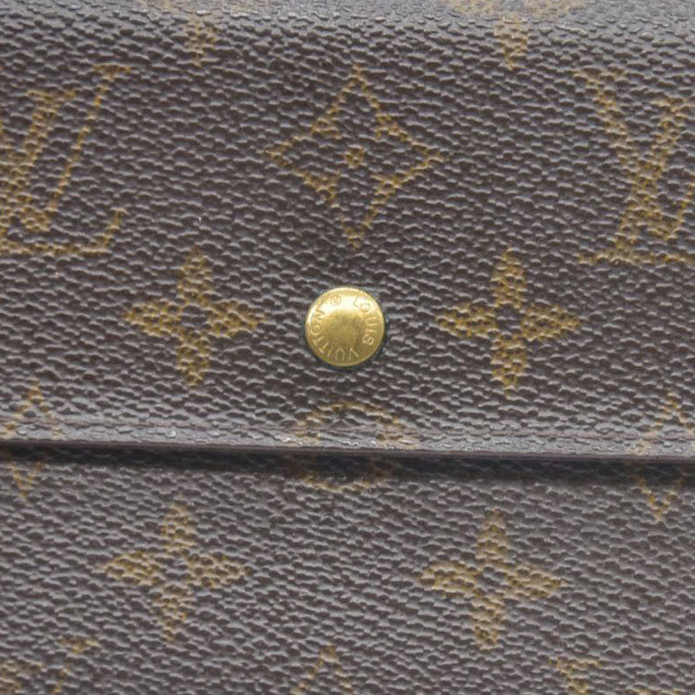 AUCTION $720 Louis Vuitton Monogram Porte Tresor International Trifold Long Wallet TH0014