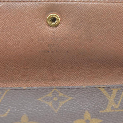 $720 Louis Vuitton Monogram Porte Tresor International Trifold Long Wallet TH1917