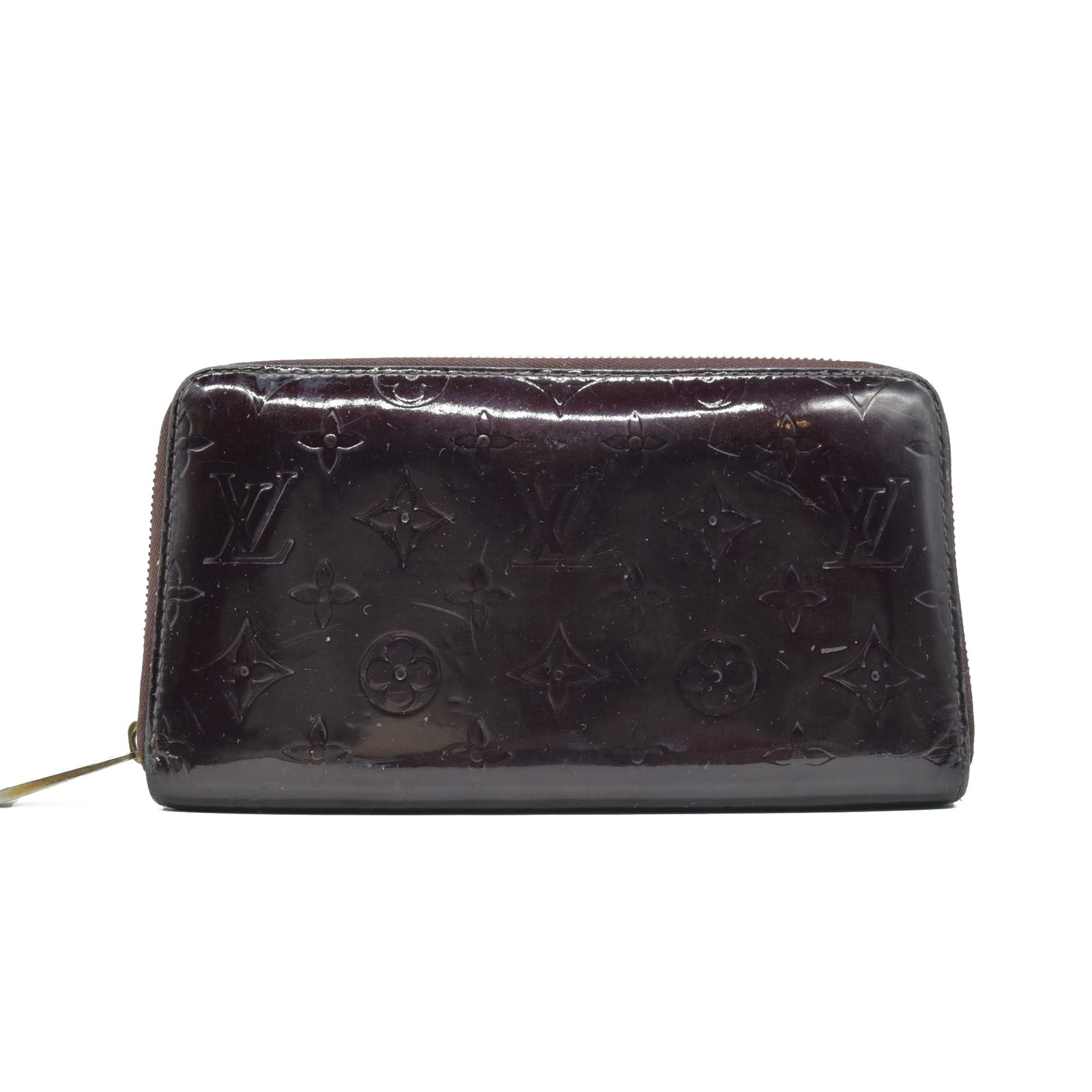 $1110 2008 Louis Vuitton Monogram Vernis Zippy Organizer Wallet CONSIGNMENT CA3098