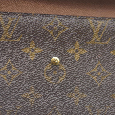 AUCTION $720 Louis Vuitton Monogram Porte Tresor International Trifold Long Wallet TH0014
