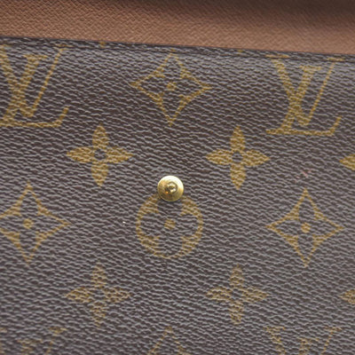 $720 Louis Vuitton Monogram Porte Tresor International Trifold Long Wallet TH1917