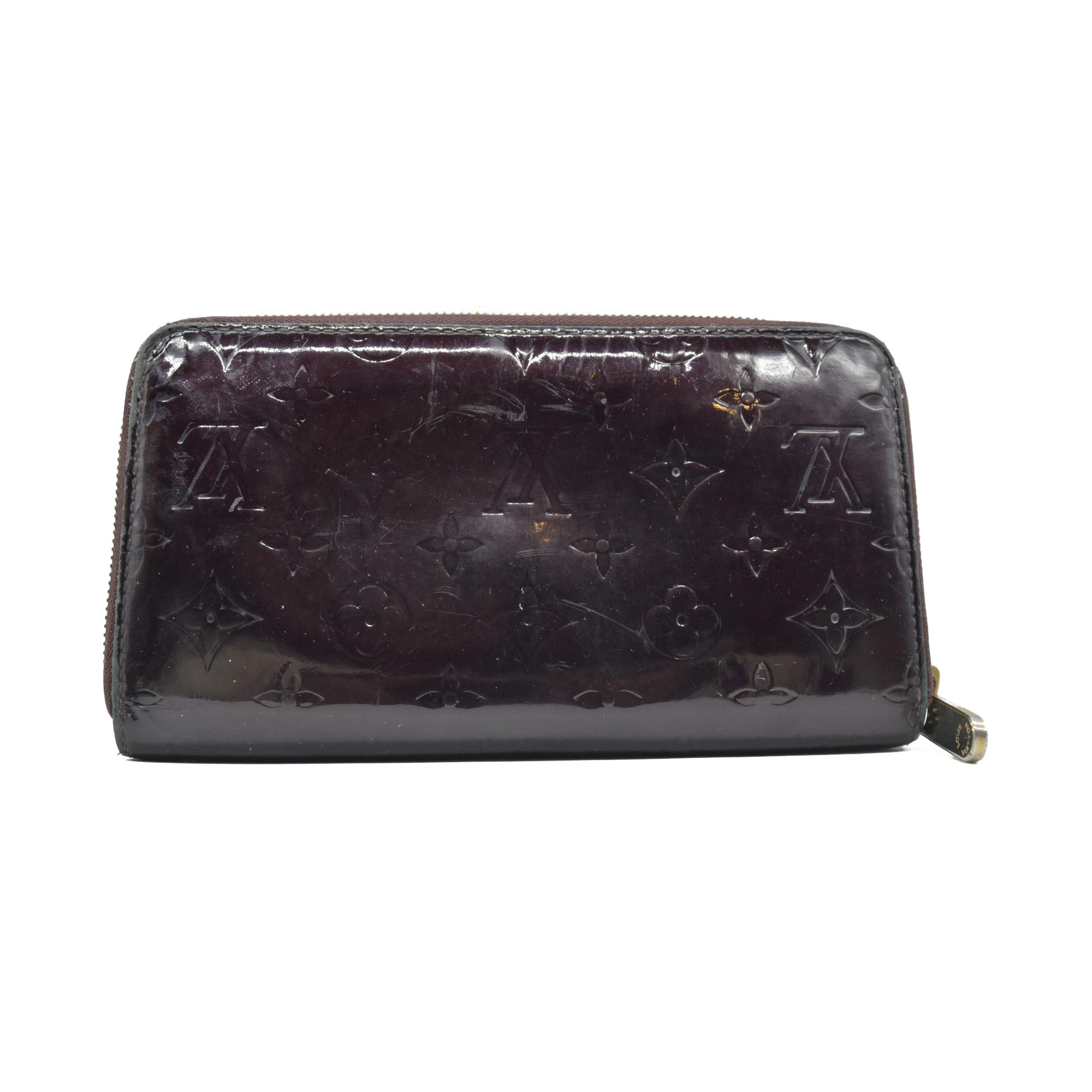 $1110 2008 Louis Vuitton Monogram Vernis Zippy Organizer Wallet CONSIGNMENT CA3098