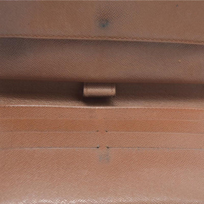 $720 Louis Vuitton Monogram Porte Tresor International Trifold Long Wallet TH1917