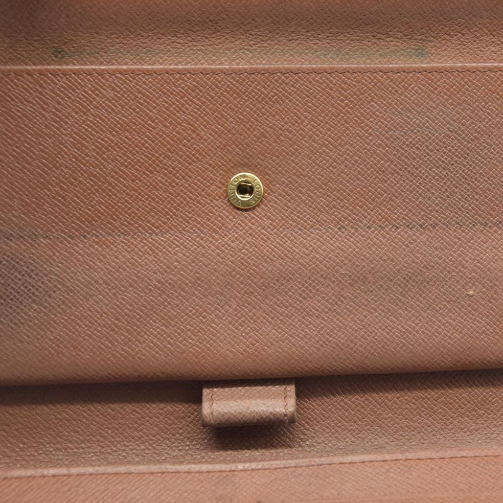 AUCTION $720 Louis Vuitton Monogram Porte Tresor International Trifold Long Wallet TH0014