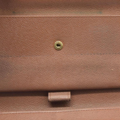 AUCTION $720 Louis Vuitton Monogram Porte Tresor International Trifold Long Wallet TH0014