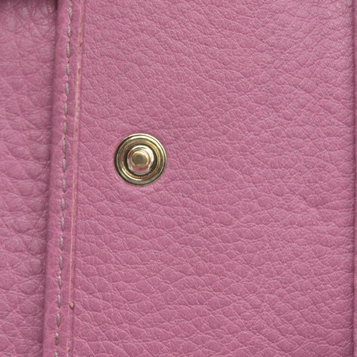 $550 Gucci Dollar Calfskin GG Marmont Zip Around Wallet Perfect Pink