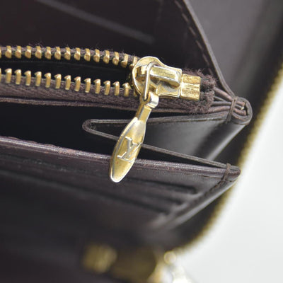 $1110 2008 Louis Vuitton Monogram Vernis Zippy Organizer Wallet CONSIGNMENT CA3098