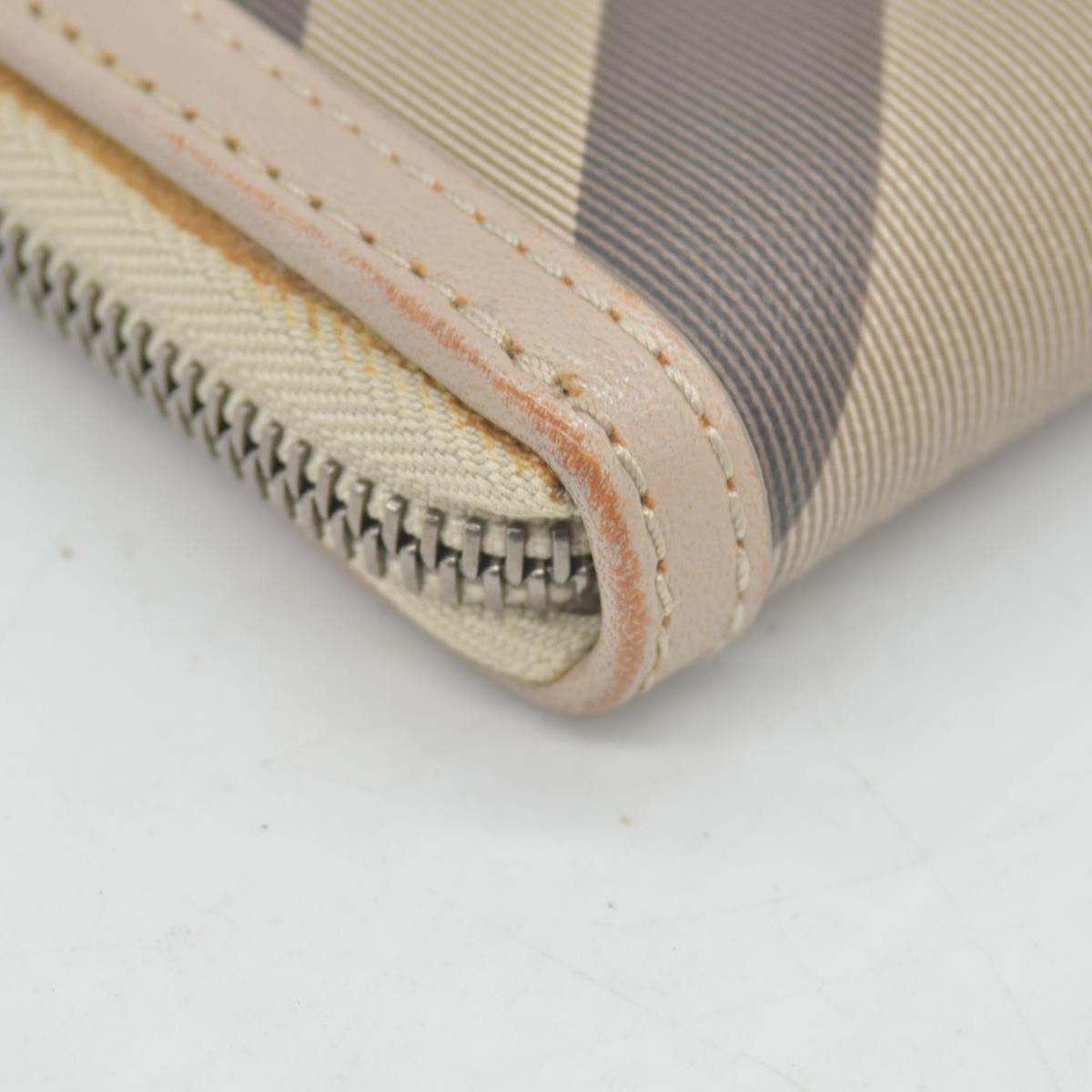 $680 Burberry Smoked Check Super Nova Check Pattern Continental Wallet CONSIGNMENT