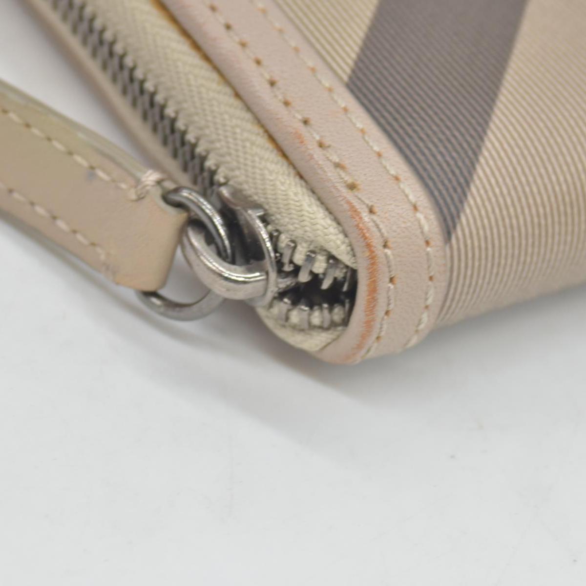 $680 Burberry Smoked Check Super Nova Check Pattern Continental Wallet CONSIGNMENT