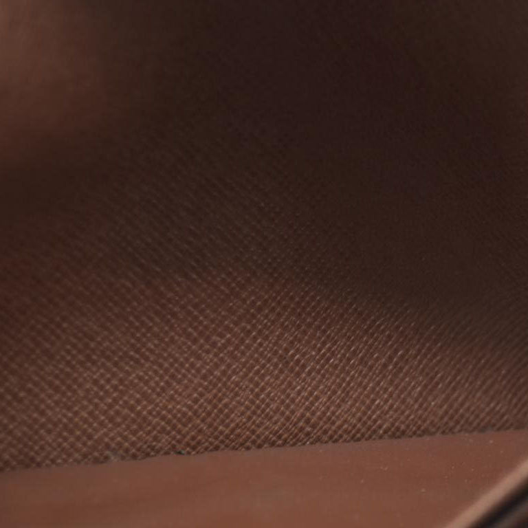 $720 Louis Vuitton Monogram Portefeiulle Sarah Long Bifold Wallet Brown CA0049