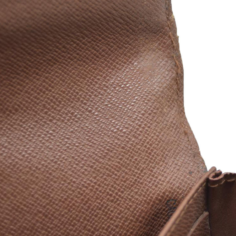 $720 Louis Vuitton Monogram Portefeiulle Sarah Long Bifold Wallet Brown CA0049