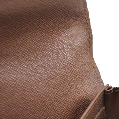 $720 Louis Vuitton Monogram Portefeiulle Sarah Long Bifold Wallet Brown CA0049