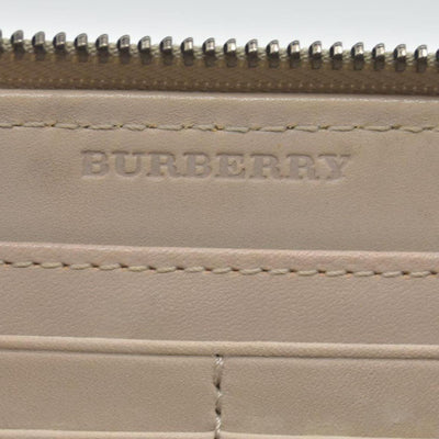 $680 Burberry Smoked Check Super Nova Check Pattern Continental Wallet CONSIGNMENT
